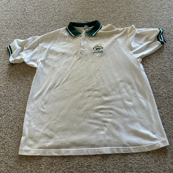 True Fan Green Bay Packers Polo Shirt Menās L Golf Sports Classic Preppy Gorpcor - Picture 2 of 10